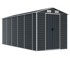 High Door Garden Shed Anthracite 191x470x198 cm