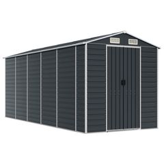 High Door Garden Shed Anthracite 191x470x198 cm