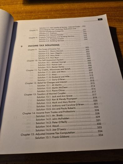 Irish Taxation. Law and Practice. Irish Tax Institute. Volume 2. 15th Edition. Assignments, Questions & Solutions.
