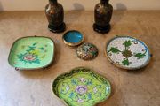 Vintage chinese cloisonne collection