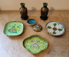 Vintage chinese cloisonne collection