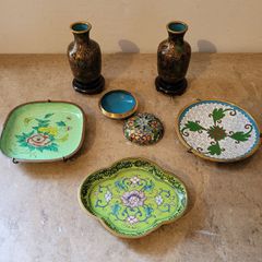 Vintage chinese cloisonne collection