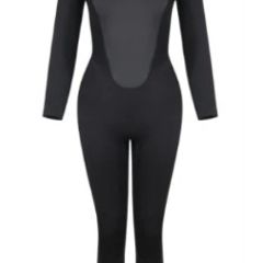 Typhoon Storm Ladies 5:4 Wetsuit Back Zip GBS Black