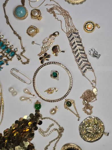 Vintage Mystery Jewelry lot including Kirks Follyand Sarah Coventry