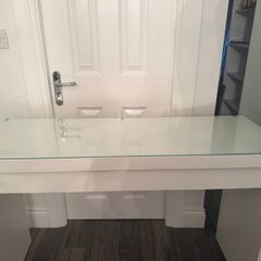 IKEA white malm desk