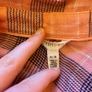 Aeropostale Ladies Pink/Navy Plaid Shirt | Size M Image 3