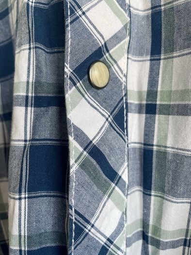 Men's navy check shirt size xl