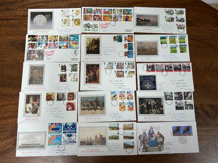 Stamp Collection Bundle GB Britain 1990-1999 MNH / FDC and more