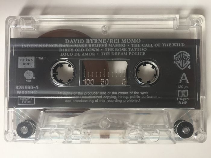 David Bryne [1989] Rei Momo (Cassette Tape Album)