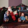Christmas Village Light Up Santa on Chair Image 9