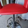 Red/ Chrome Stools Image 4