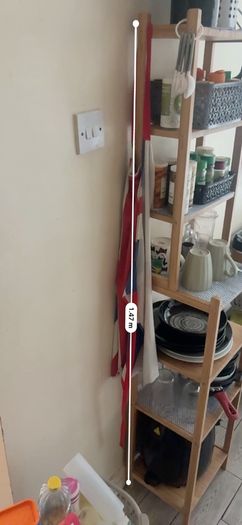 Tall Bamboo 6-Tier Ladder Shelf