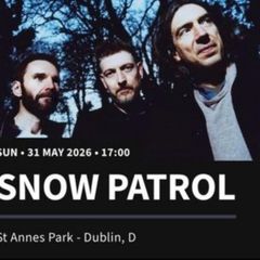 2x Snow patrol tickets