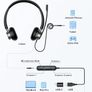 New Bee USB Headset with Microphone, Headphones with Microphon with Noise Cancellation Image 5