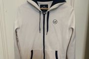 Mens Hollister Cream and Black Hoodie - Size XS