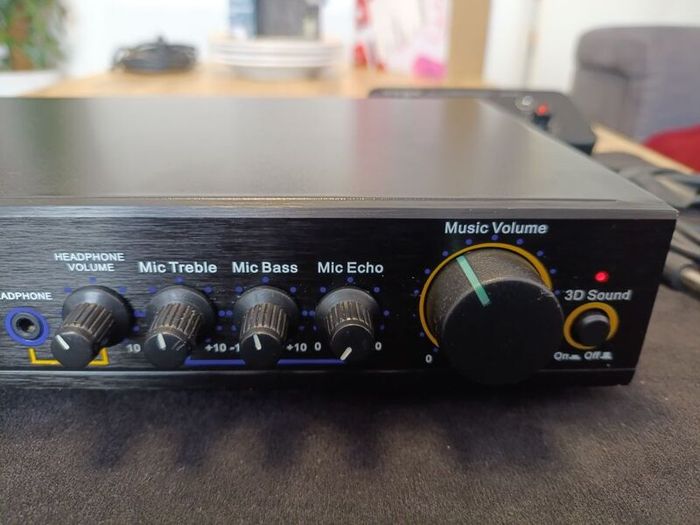 Acesonic KM-111 Karaoke Mixer USB to PC, 2 XLR Mic In, RCA In/Out Headphone Out
