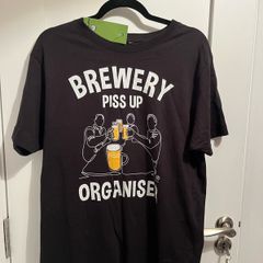 Brand new Hairy Baby Brewery Piss Up Organiser T-shirt Size L