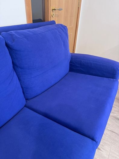 Large 4-seater fabric sofa