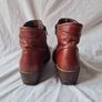 ecco  brown leather boots Size 4 eu 37 zip up in excellent condition Image 8