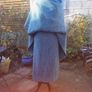 Teal Wool Vintage Handmade woven skirt and wrap Image 5