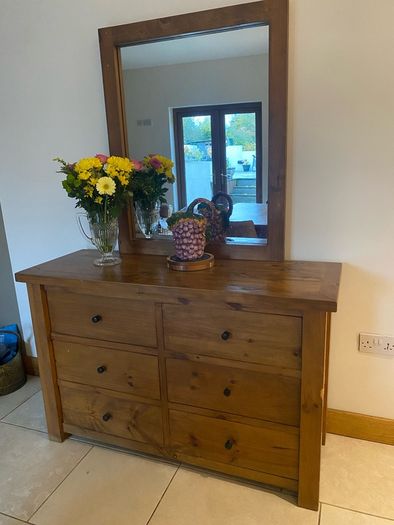 Solid wood dresser