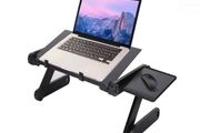 Adjustable Versatile Laptop Desk Table, Sofa Desk for Laptop with Heat-Vent and Removable Mouse Boar