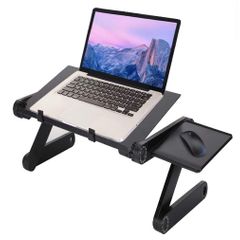 Adjustable Versatile Laptop Desk Table, Sofa Desk for Laptop with Heat-Vent and Removable Mouse Boar