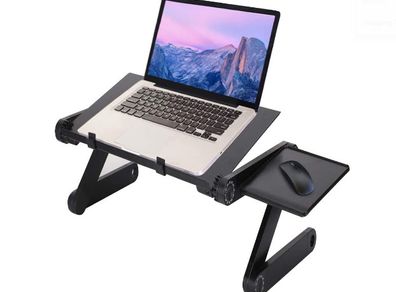 Adjustable Versatile Laptop Desk Table, Sofa Desk for Laptop with Heat-Vent and Removable Mouse Boar