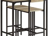 Bar table with 2 stools high back chairs