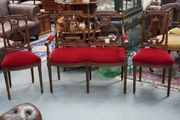 Edwardian-Style Parlor Suite - Compact 3-Piece Set