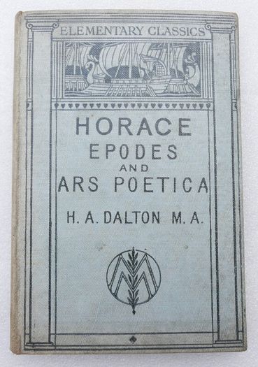Horace Epodes and Ars Poetica.