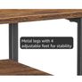 Bedside Table with Charging Station, End Table with 3 Fabric Drawers, Sofa Side Table with USB Ports and Socket, Nightstand for Bedroom, Living Room, Rustic Brown and Black Image 10