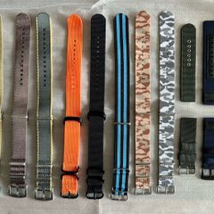 Nato nylon fabric 22mm watch straps