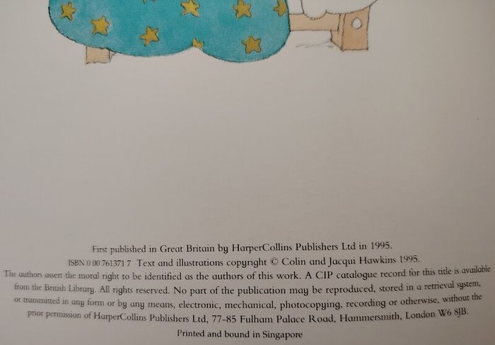Vintage Foxy Goes to Bed 1995 Collins Toddler  Colin Hawkins