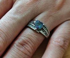 Sterling Silver Ring - Size N - Stamped for Silver (S78)