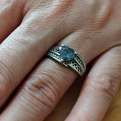 Sterling Silver Ring - Size N - Stamped for Silver (S78)