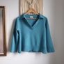 JIGSAW Open Collar Compact Wool Rich Jumper SIZE XL Image 10