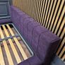 Modern king size bed, purple, bespoke furniture Image 8