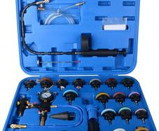 NEW SALE | 28pcs Universal Radiator Pressure Tester Kit, coolant Pressure Tester kit coolant Vacuum Refill kit for Cooling System