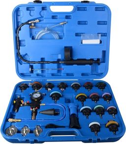 NEW SALE | 28pcs Universal Radiator Pressure Tester Kit, coolant Pressure Tester kit coolant Vacuum Refill kit for Cooling System