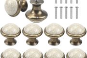 NEW SALE | 10PCS Vintage Cabinet Knobs, 33MM Ceramic Knobs, Vintage Shabby Chic Round Drawer Knobs, Kitchen Cabinet Cupboard Drawer Door Knobs Pull Handles for Chest of Drawers Kitchen Cabinet Cupboards