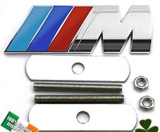 Bmw M Sport Front Grill Chrome Badge Emblem For M Bmw E90 E60 F10 F30 E46 G20 X1 X3 X4 X5 X6 E70 F20 E39 E92 E63