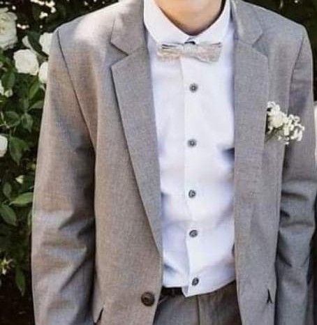 John rocha grey suit age 7/8
