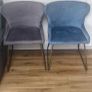 Set of 4 Velvet Dining Chairs (4 matching chairs different colour also available) Image 2