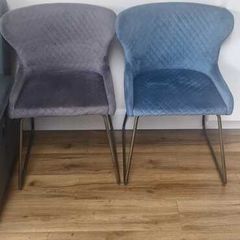 Set of 4 Velvet Dining Chairs (4 matching chairs different colour also available)