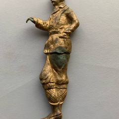 Antique Military  Metal Gilt Figure