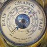 French Vintage Rustic/Hunting Style Wall Barometer Image 3