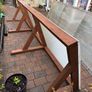 Wooden wall-mounted canopy Image 4