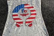 tank top skull sparkling
