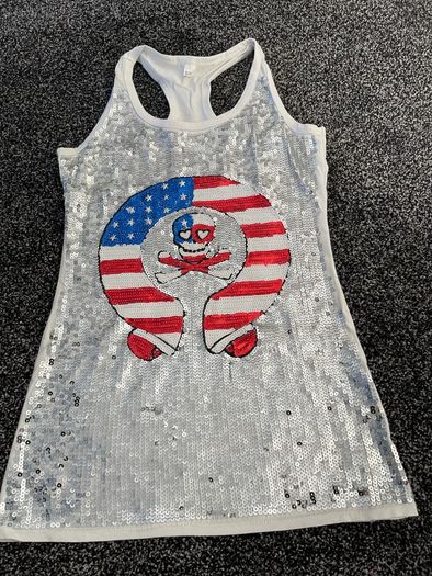 tank top skull sparkling